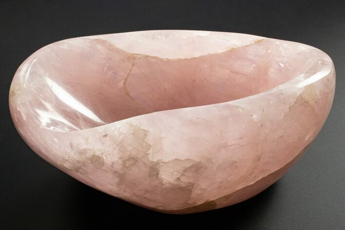 Polished Rose Quartz Bowl #318460